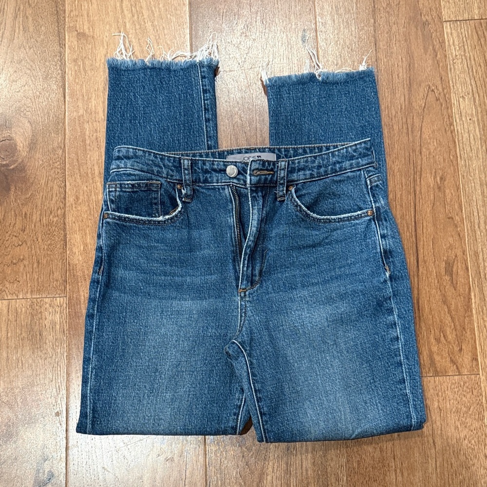 Joe's Jeans Frayed Hem Cropped Denim